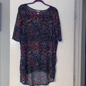 LuLaRoe Size L Patterned Irma